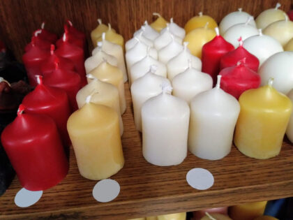 Votives of assorted colors